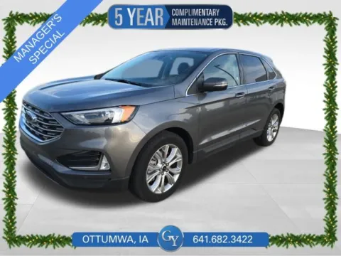 Gray 2024 Ford Edge Titanium for sale in Ottumwa, IA