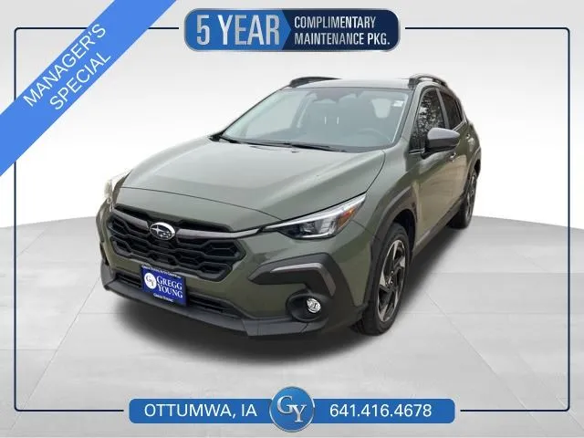Green 2024 Subaru Crosstrek Limited for sale in Ottumwa, IA