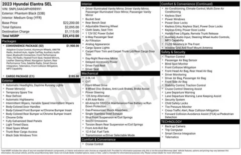 Photos of 2023 Hyundai Elantra SEL for sale in Ottumwa, IA at Gregg Young Toyota of Ottumwa