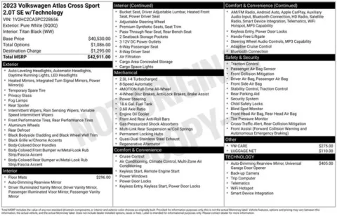 Photos of 2023 Volkswagen Atlas Cross Sport 2.0T SE w/Technology for sale in Ottumwa, IA at Gregg Young Toyota of Ottumwa