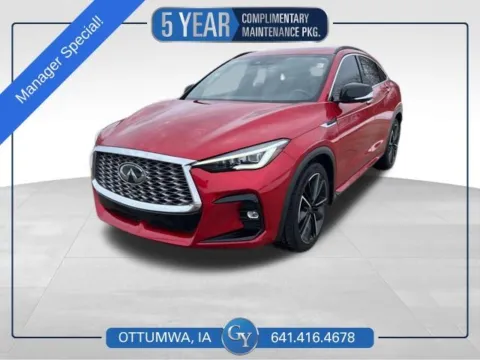Red 2022 INFINITI QX55 SENSORY for sale in Ottumwa, IA
