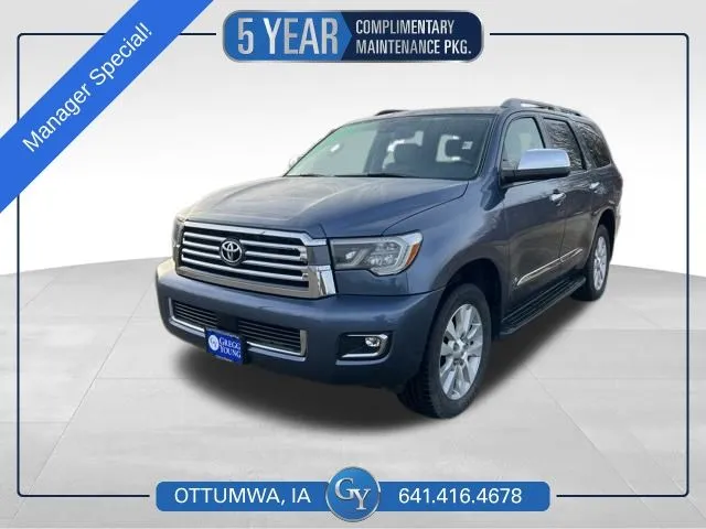 Blue 2018 Toyota Sequoia Platinum for sale in Ottumwa, IA