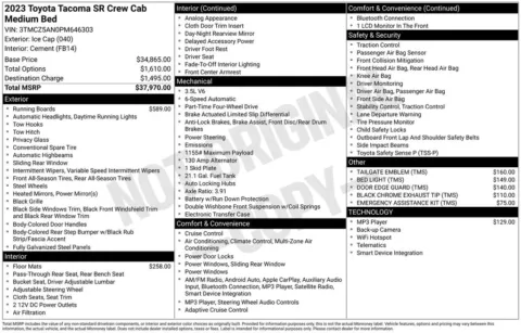 Photos of 2023 Toyota Tacoma SR for sale in Ottumwa, IA at Gregg Young Toyota of Ottumwa