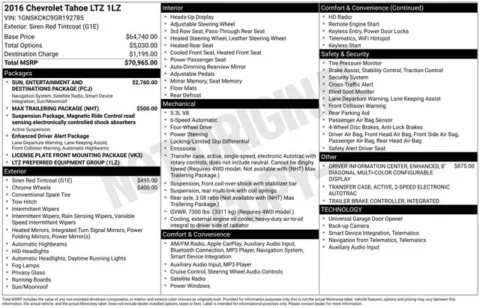 Photos of 2016 Chevrolet Tahoe LTZ for sale in Ottumwa, IA at Gregg Young Toyota of Ottumwa