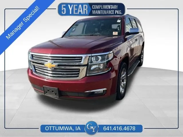 Red 2016 Chevrolet Tahoe LTZ for sale in Ottumwa, IA