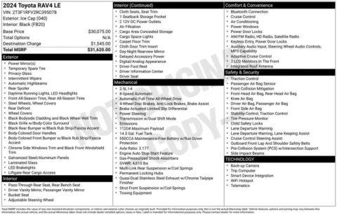 Photos of 2024 Toyota RAV4 LE for sale in Ottumwa, IA at Gregg Young Toyota of Ottumwa
