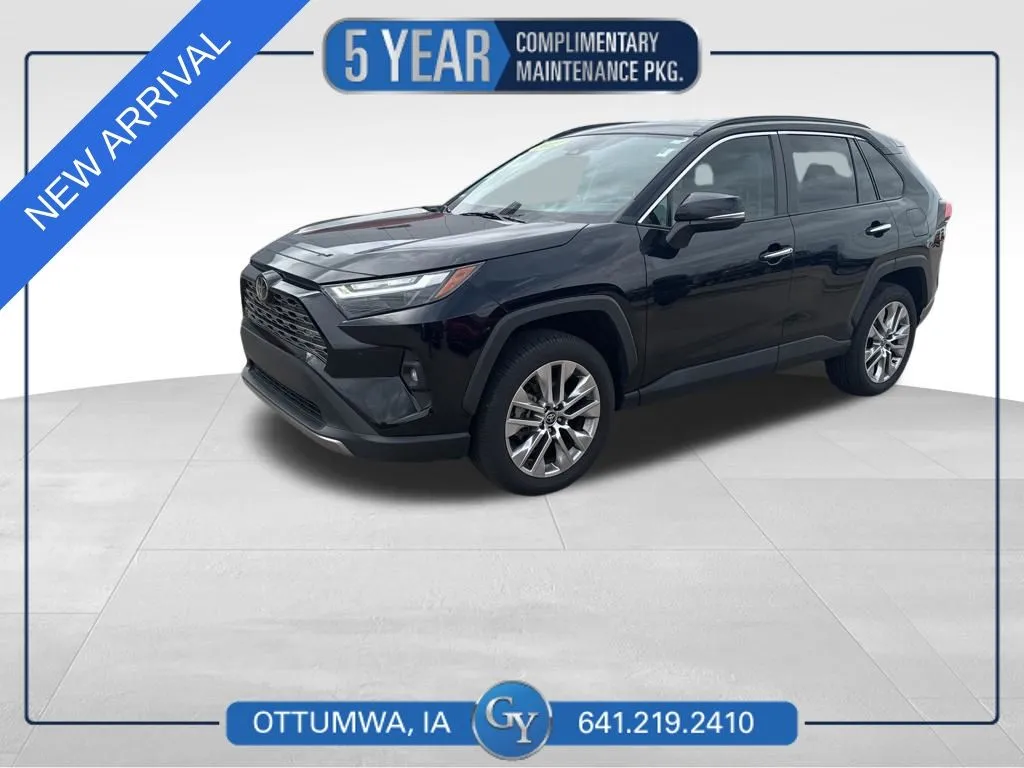 Black 2022 Toyota RAV4 Limited for sale in Ottumwa, IA