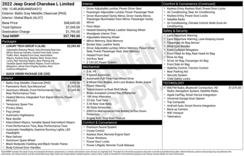 Photos of 2022 Jeep Grand Cherokee L Limited for sale in Ottumwa, IA at Gregg Young Toyota of Ottumwa