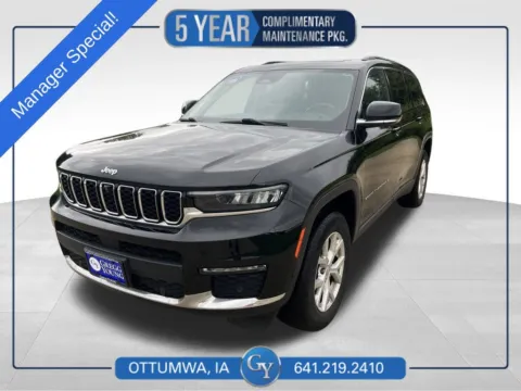 Black 2022 Jeep Grand Cherokee L Limited for sale in Ottumwa, IA
