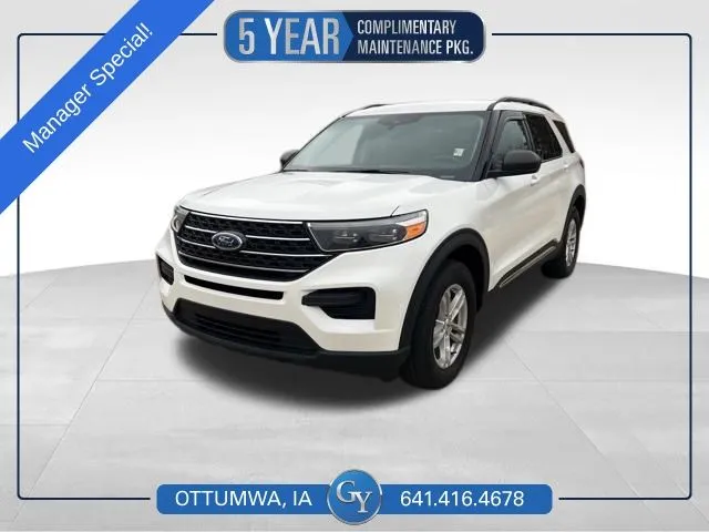 White 2022 Ford Explorer XLT for sale in Ottumwa, IA