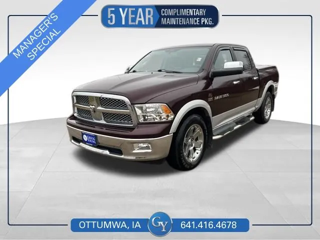 Red 2012 Ram 1500 Laramie for sale in Ottumwa, IA