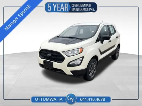 White 2022 Ford EcoSport S for sale in Ottumwa, IA