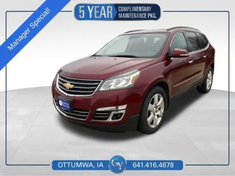 Red 2016 Chevrolet Traverse LTZ for sale in Ottumwa, IA