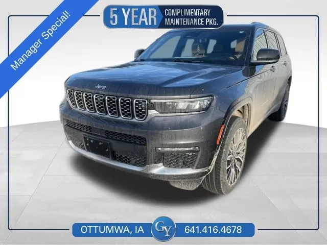 Gray 2021 Jeep Grand Cherokee L Summit for sale in Ottumwa, IA
