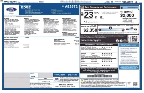 Photos of 2024 Ford Edge Titanium for sale in Ottumwa, IA at Gregg Young Toyota of Ottumwa