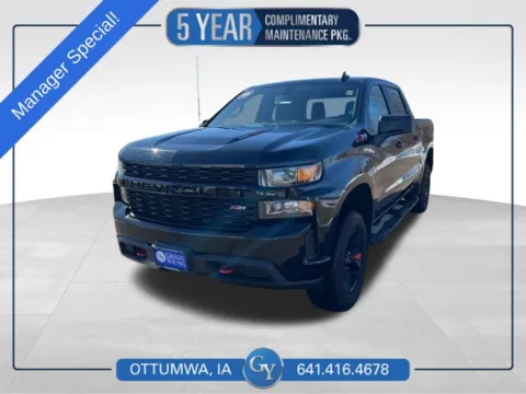Black 2021 Chevrolet Silverado 1500 Custom Trail Boss for sale in Ottumwa, IA