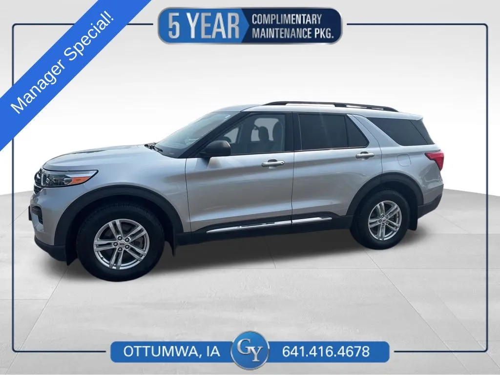 Silver 2023 Ford Explorer XLT for sale in Ottumwa, IA