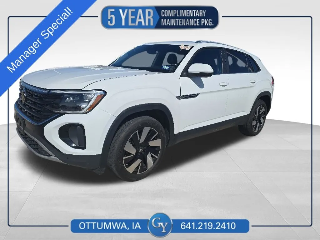 White 2025 Volkswagen Atlas Cross Sport 2.0T SE w/Technology for sale in Ottumwa, IA