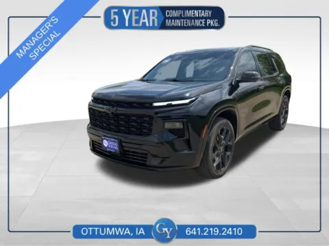 Black 2024 Chevrolet Traverse RS for sale in Ottumwa, IA