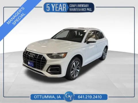 White 2021 Audi Q5 45 Premium Plus for sale in Ottumwa, IA