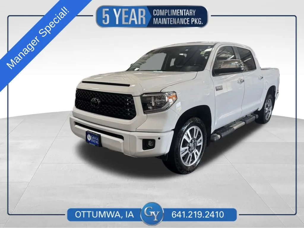 White 2020 Toyota Tundra Platinum for sale in Ottumwa, IA