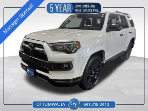 White 2021 Toyota 4Runner Nightshade for sale in Ottumwa, IA
