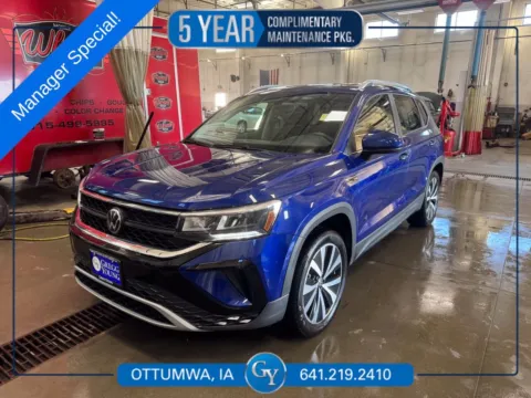 Blue 2023 Volkswagen Taos 1.5T SE for sale in Ottumwa, IA