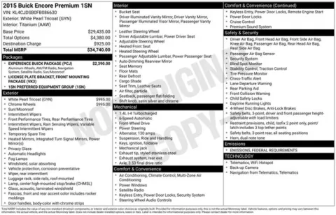 Photos of 2015 Buick Encore Premium for sale in Ottumwa, IA at Gregg Young Toyota of Ottumwa