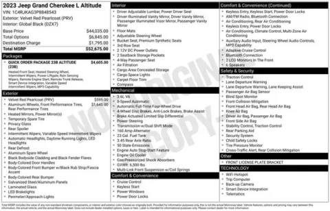 Photos of 2023 Jeep Grand Cherokee L Altitude for sale in Ottumwa, IA at Gregg Young Toyota of Ottumwa