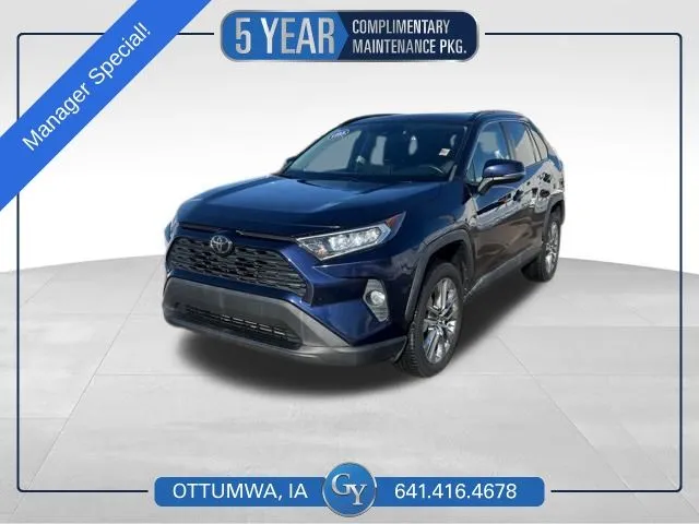 Green 2021 Toyota RAV4 XLE Premium for sale in Ottumwa, IA
