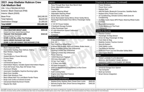 Photos of 2021 Jeep Gladiator Rubicon for sale in Ottumwa, IA at Gregg Young Toyota of Ottumwa