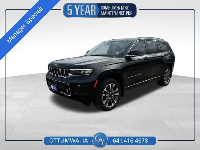 Black 2024 Jeep Grand Cherokee L Overland for sale in Ottumwa, IA