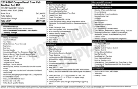 Photos of 2019 GMC Canyon Denali for sale in Ottumwa, IA at Gregg Young Toyota of Ottumwa