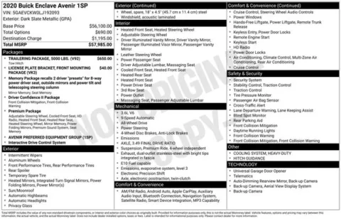 Photos of 2020 Buick Enclave Avenir for sale in Ottumwa, IA at Gregg Young Toyota of Ottumwa