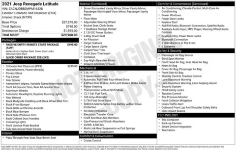 Photos of 2021 Jeep Renegade Latitude for sale in Ottumwa, IA at Gregg Young Toyota of Ottumwa