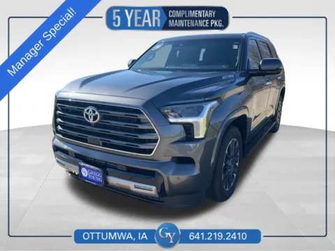 Gray 2025 Toyota Sequoia Limited for sale in Ottumwa, IA