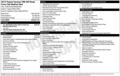 Photos of 2019 Toyota Tacoma TRD Off-Road for sale in Ottumwa, IA at Gregg Young Toyota of Ottumwa