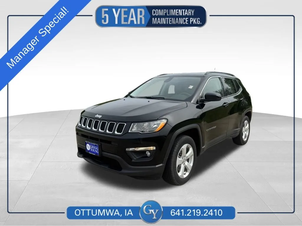 Black 2020 Jeep Compass Latitude for sale in Ottumwa, IA