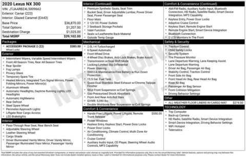 Photos of 2020 Lexus NX 300 Base for sale in Ottumwa, IA at Gregg Young Toyota of Ottumwa