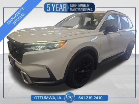 White 2025 Honda CR-V Hybrid Sport Touring for sale in Ottumwa, IA