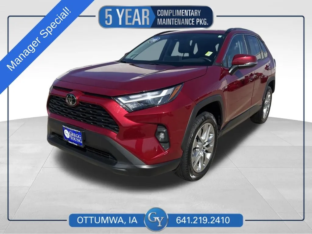 White 2022 Toyota RAV4 XLE Premium for sale in Ottumwa, IA