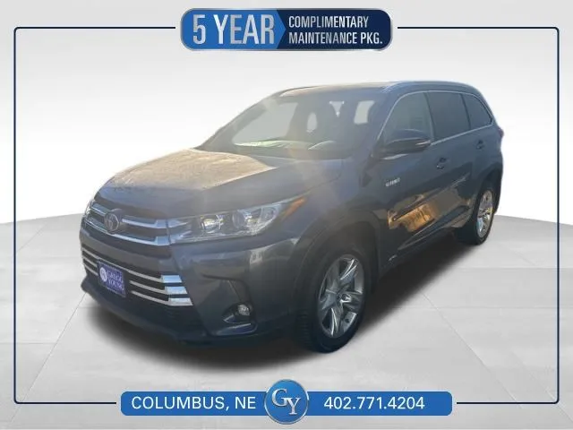 Blue 2019 Toyota Highlander Hybrid Limited for sale in Columbus, NE