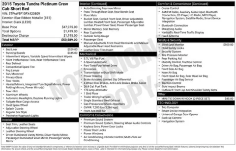 Photos of 2015 Toyota Tundra Platinum for sale in Columbus, NE at Gregg Young Toyota of Columbus