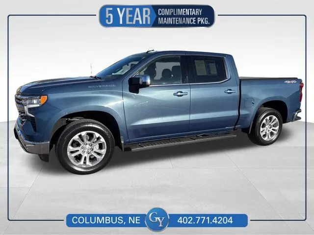 Blue 2024 Chevrolet Silverado 1500 LTZ for sale in Columbus, NE