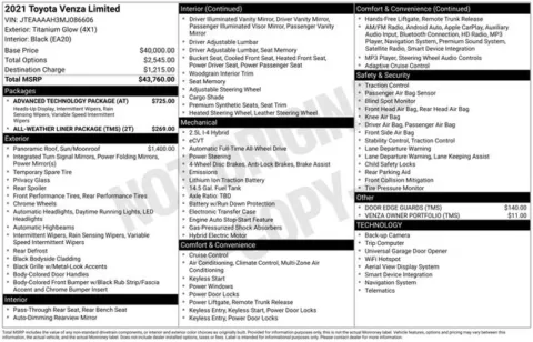 Photos of 2021 Toyota Venza Limited for sale in Columbus, NE at Gregg Young Toyota of Columbus