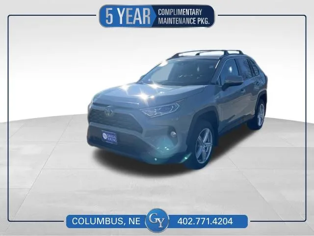 Gray 2021 Toyota RAV4 Hybrid XLE Premium for sale in Columbus, NE