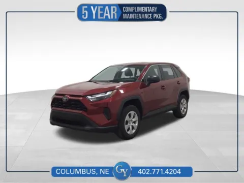 Red 2024 Toyota RAV4 LE for sale in Columbus, NE