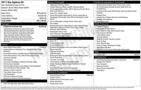 Photos of 2017 Kia Optima EX for sale in Columbus, NE at Gregg Young Toyota of Columbus