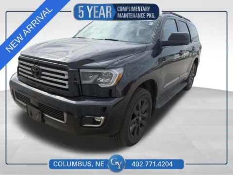 Black 2021 Toyota Sequoia Nightshade for sale in Columbus, NE