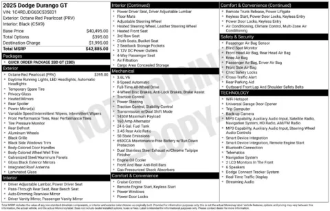 Photos of 2025 Dodge Durango GT for sale in Columbus, NE at Gregg Young Toyota of Columbus